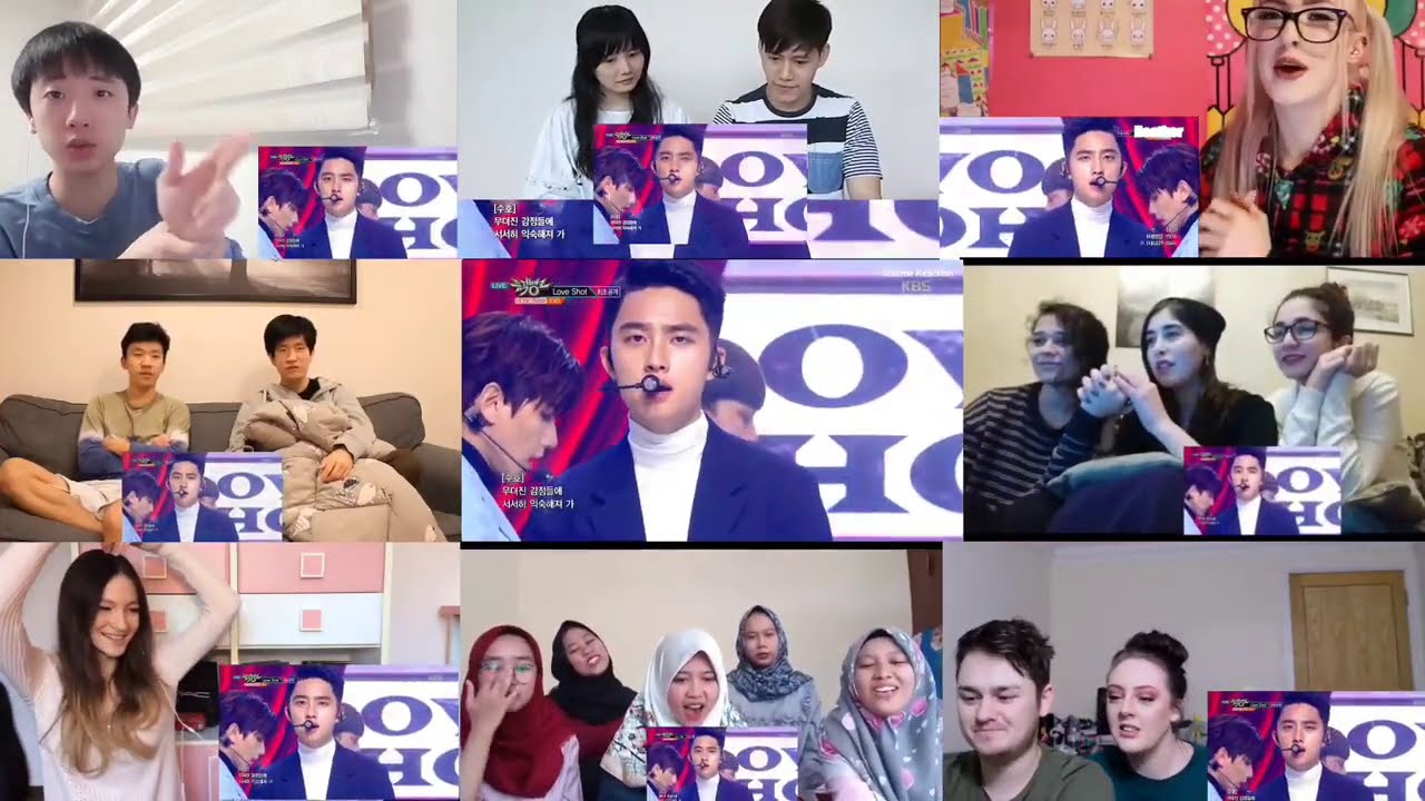 EXO (엑소) - Comeback Stage ‘Love Shot’ MUSIC BANK Reaction Mashup