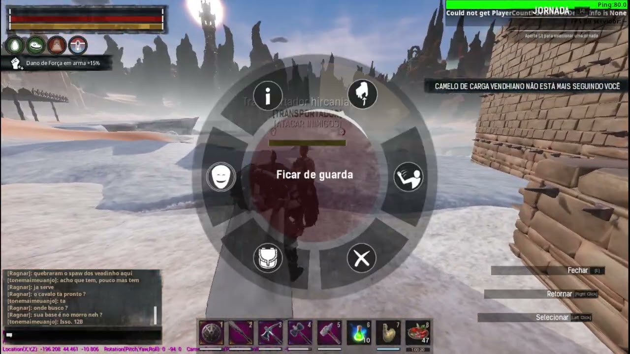 Conan Exiles resultado da base em decay de arenito