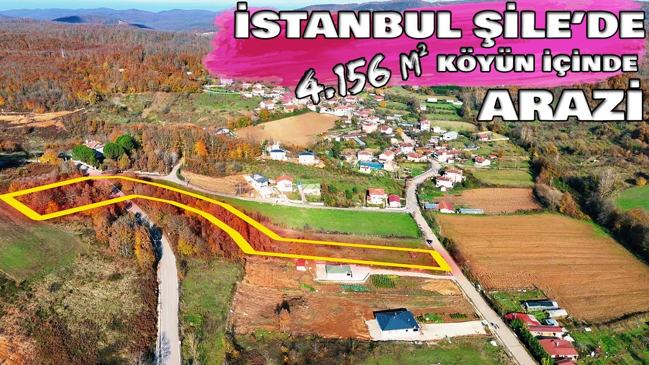 İstanbul Şile Ağaçdere'de 4.156 m² Asfalt Yola Cephe Köy İçinde Satılık Arazi Yatırımı (çek-098)