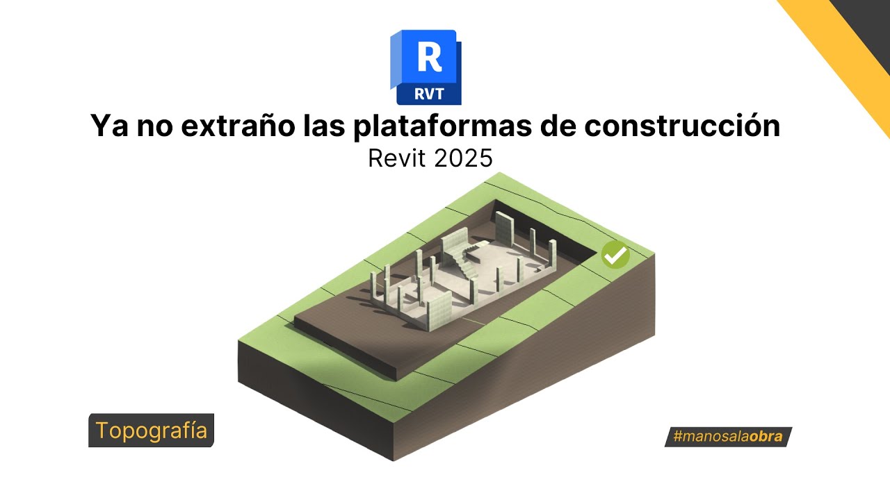 Curso Revit 2025 | TOPOGRAFÍA | Sesión 51 - Modelado y metrado de excavación, corte y relleno👨‍🏫