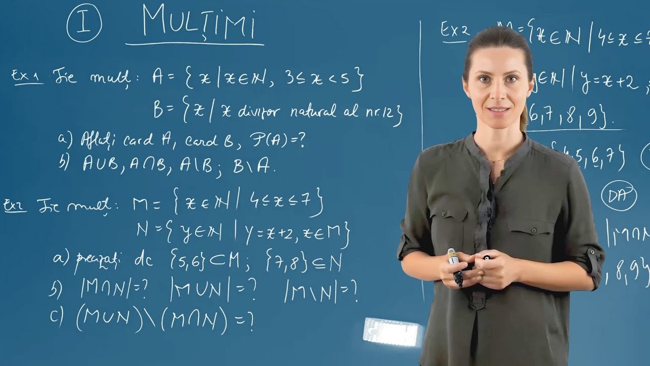 Mulțimi - Exerciții - Matematică - Clasa a VI-a