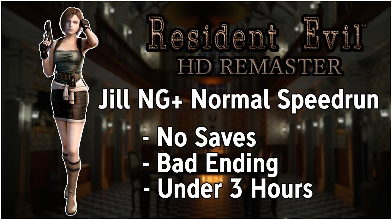 Resident Evil HD Remaster - Jill NG+ Normal Speedrun