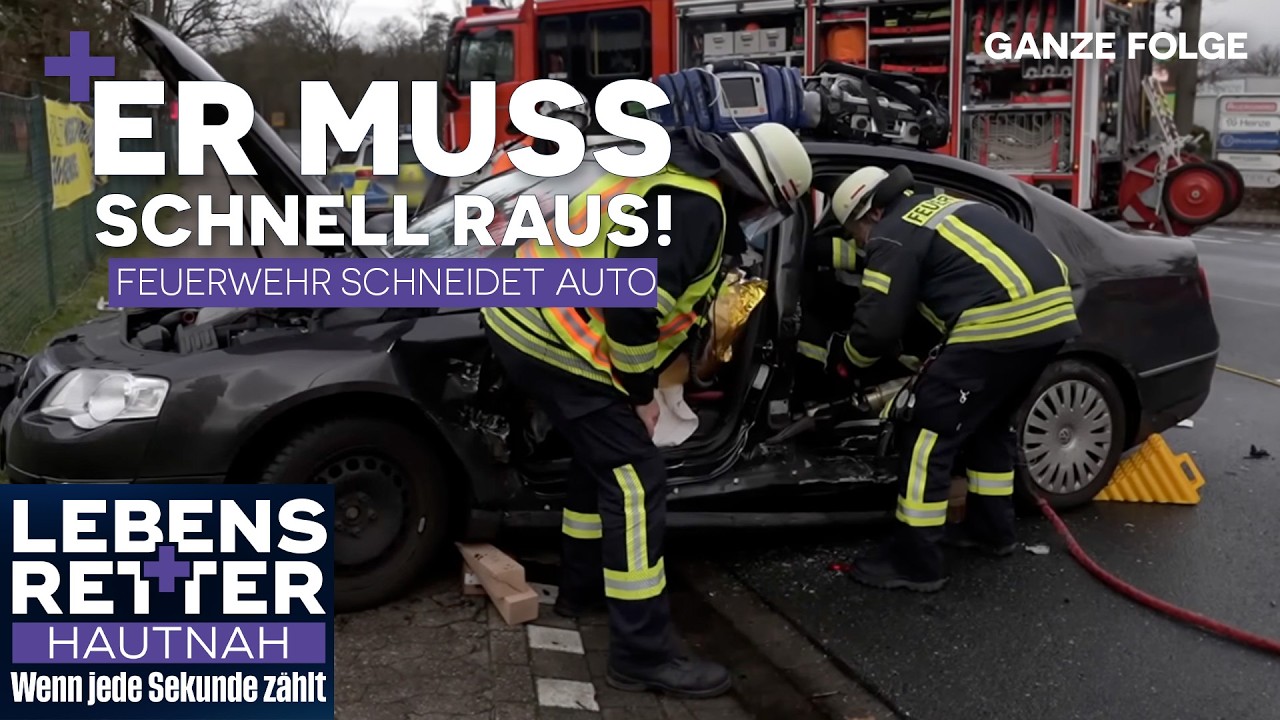 Autounfall! Taubheit im Bein, Bauch wird hart: Verdacht auf innere Verletzung | Lebenretter hautnah