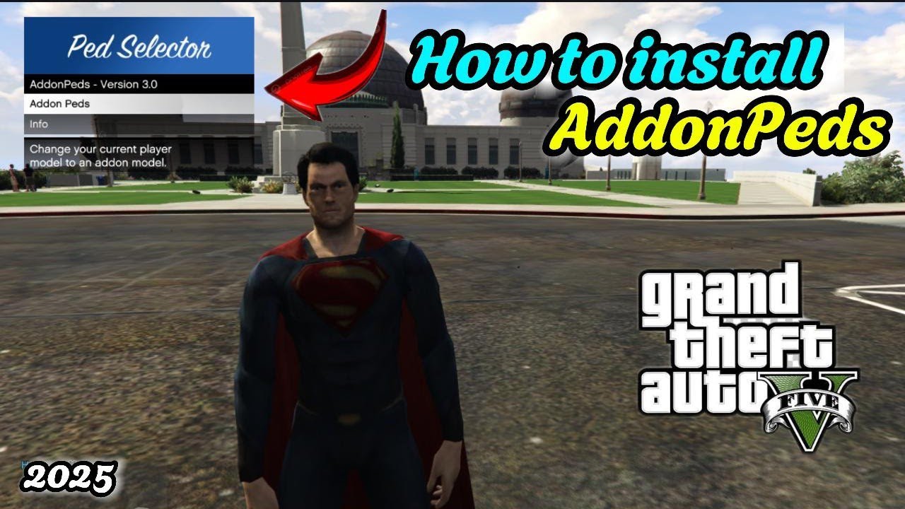 How to Install AddonPeds in GTA 5 (2025) | How to Install Superman Addon Peds in GTA V | GTA5 Mods