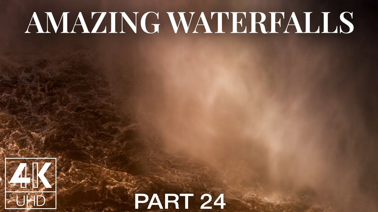 The Power of Water at Base of Palouse Falls | 4K Calming Slow-Mo Screensaver + Ambient Music - #24