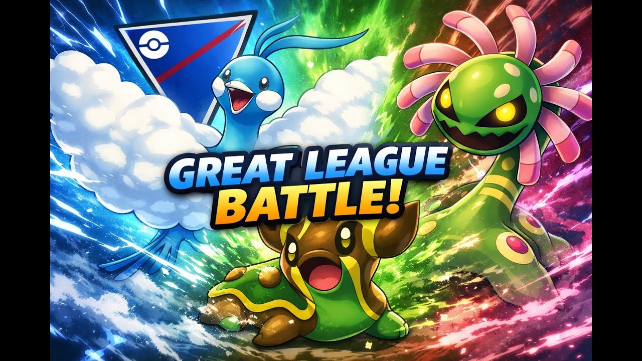 Great League Battle 🔥 Altaria Gastrodon Cradily Team | Pokémon GO Pvp