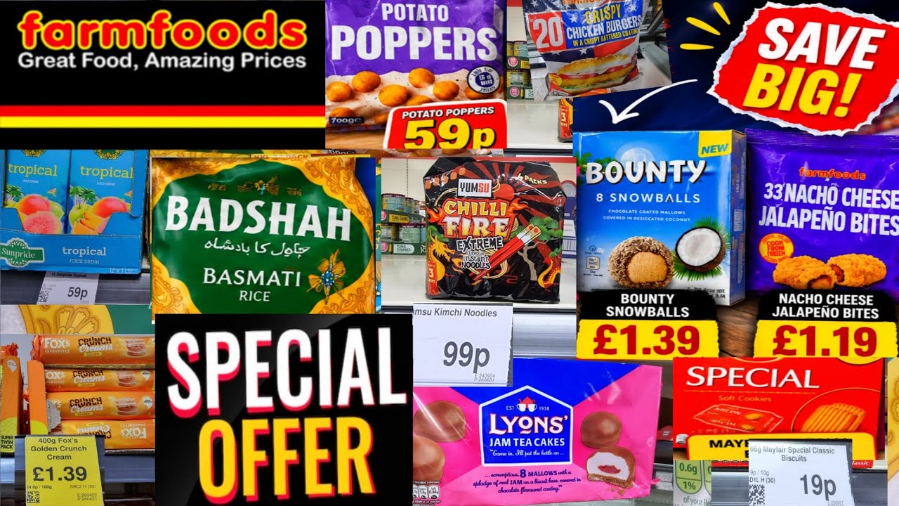 Акции и спецпредложения Farmfoods на 14 июня 2026 г. | Дешевый супермаркет в Великобритании |