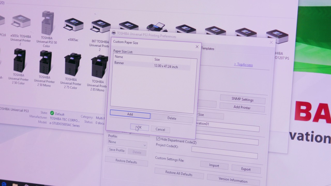 Toshiba How-To Video #9 - Banner Printing