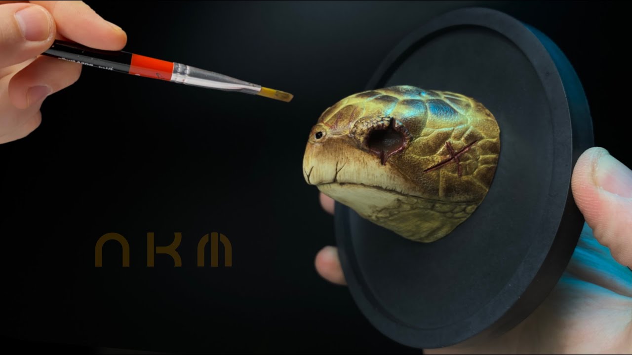 I made Creepy turtle bust