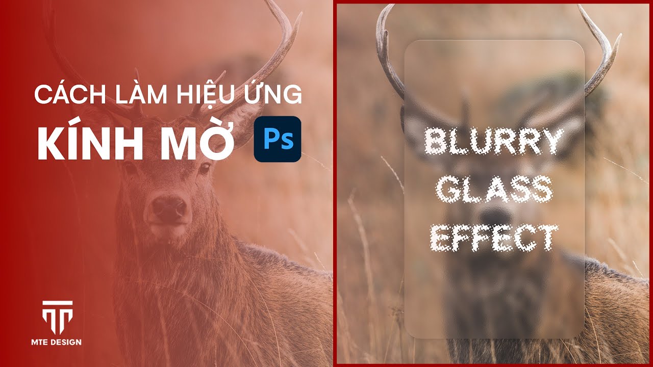 Cách làm HIỆU ỨNG KÍNH MỜ trong PHOTOSHOP - Blurry Glass Effect | Photoshop Tutorial