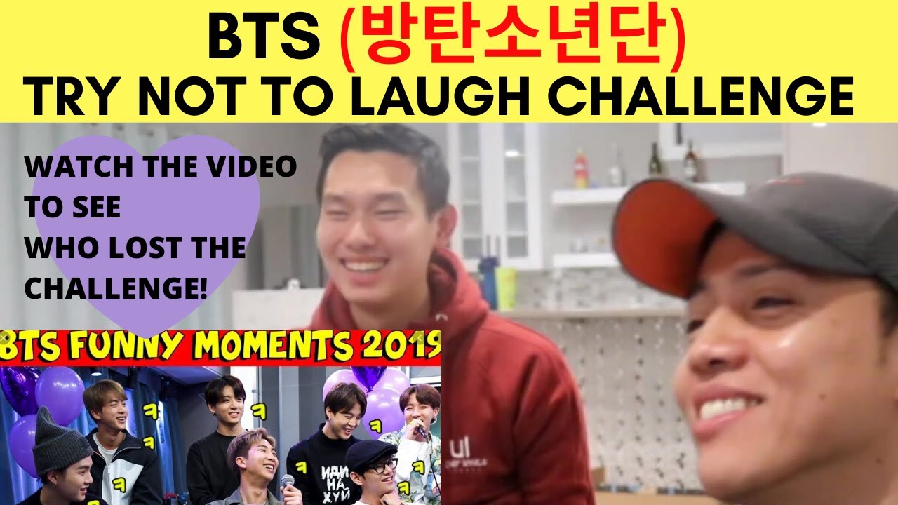 BTS | Смешные моменты BTS 2019 | Испытание «Попробуй не засмеяться» | Видео с реакцией от Reactio...