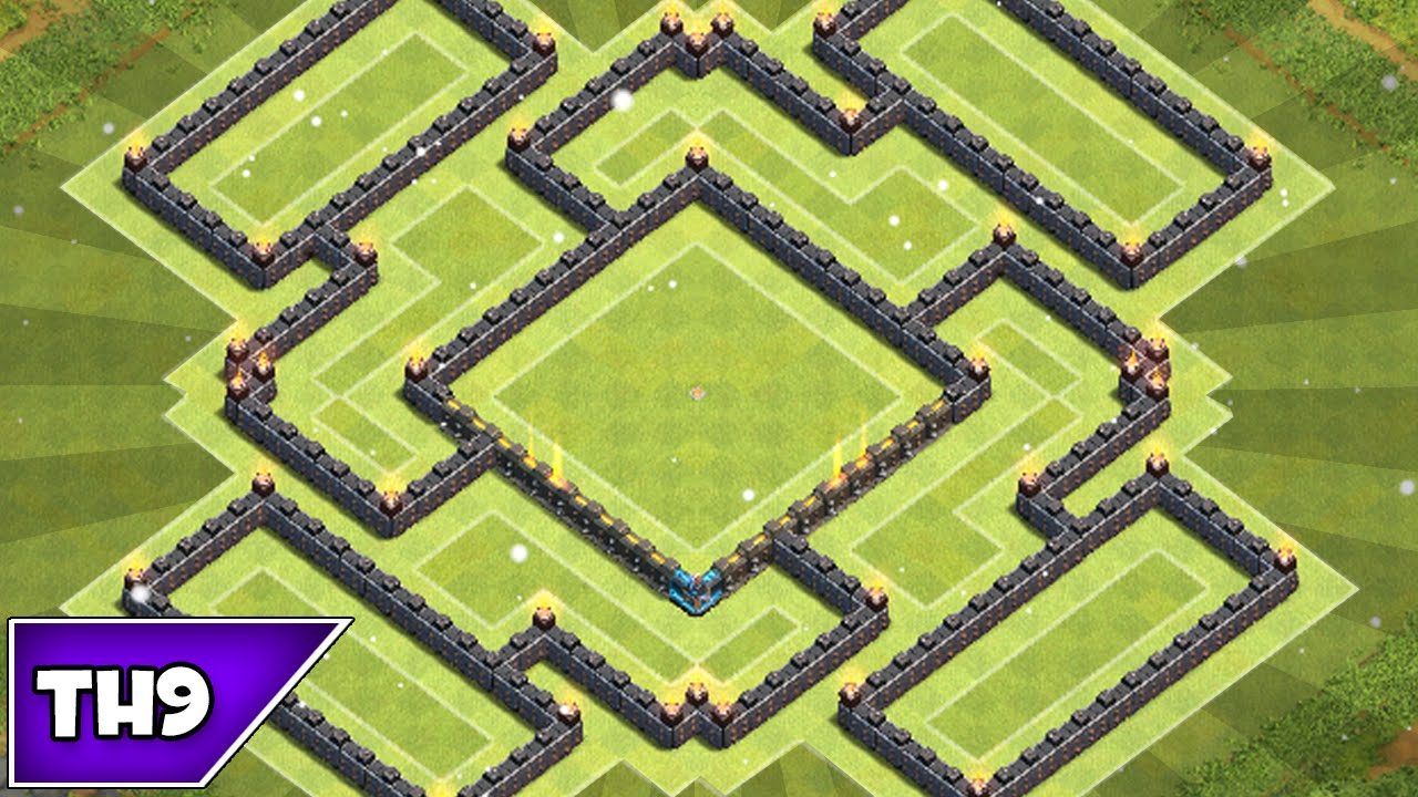 Clash of Clans - BEST TOWNHALL 9 FARMING BASE!