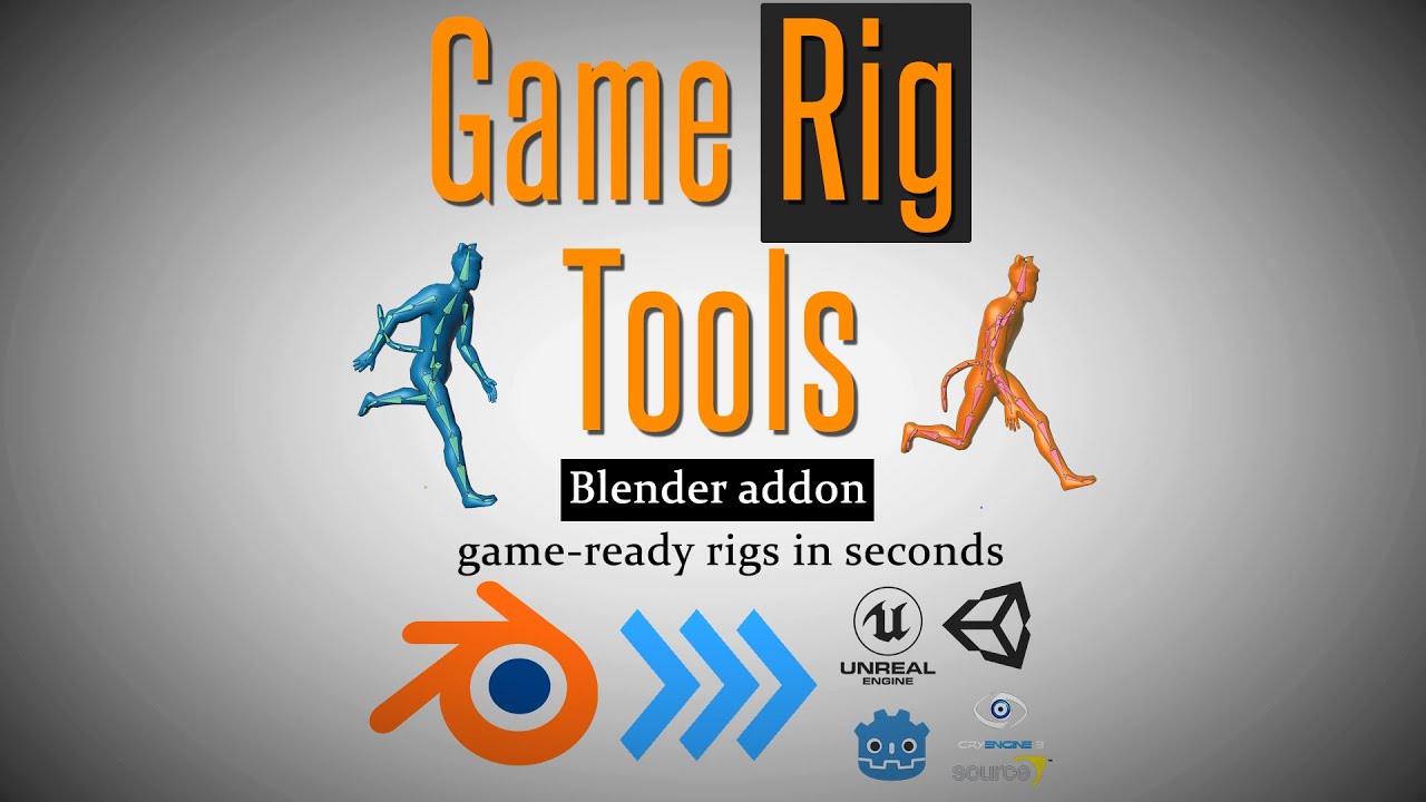 Game Rig Tools (Blender Addon) - game-ready rigs in seconds!