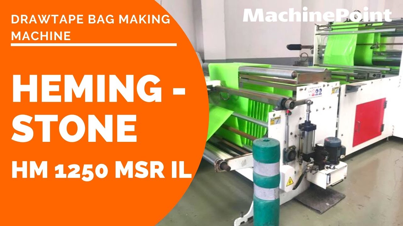 HEMINGSTONE HM 1250 MSR IL Drawtape bag making machine | HEMINGSTONE Machines