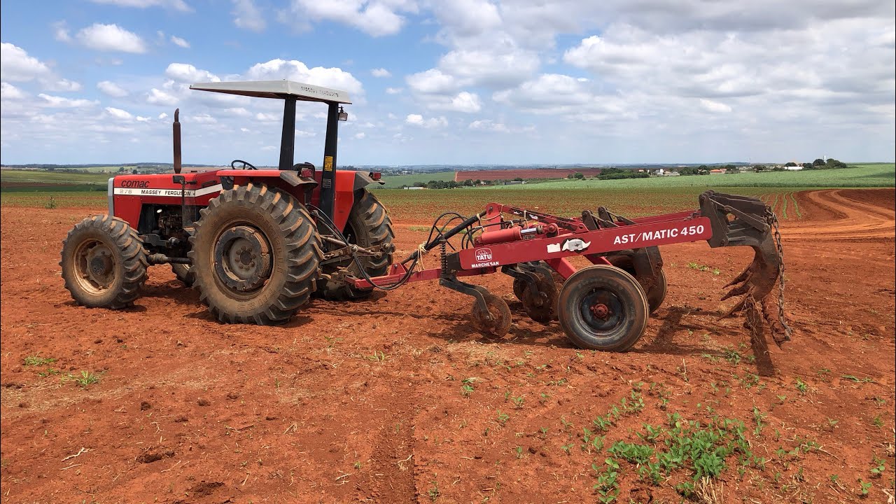 MASSEY FERGUSON 275 NO SUBSOLADOR DE 5 HASTES DE ARRASTO
