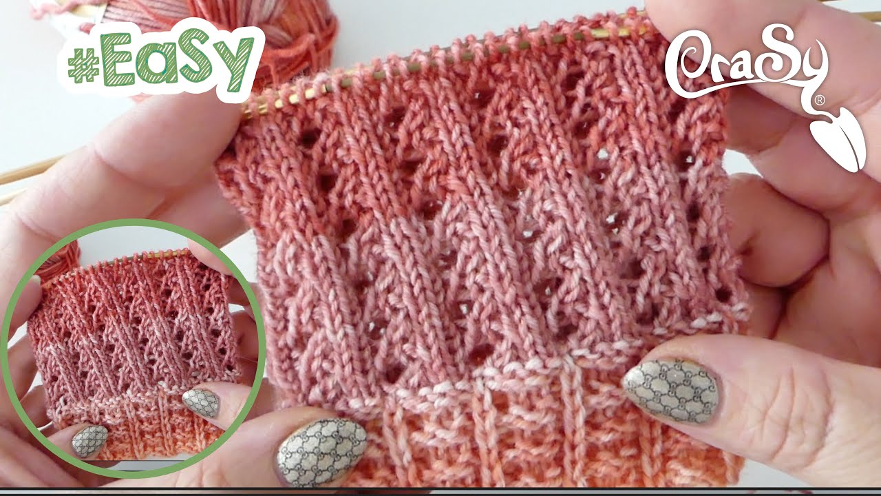 Strickmuster, Sockenmuster Wellenstreifen