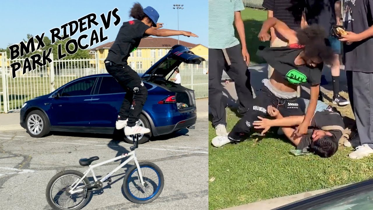 BMX AMIDST A CRAZY FIGHT IN EAST LA!