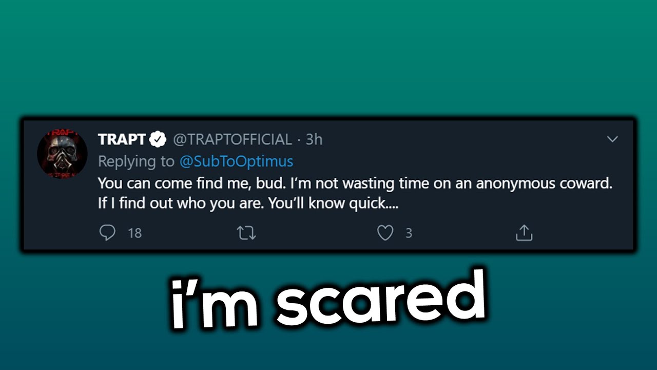 Trapt Wants To Fight Me