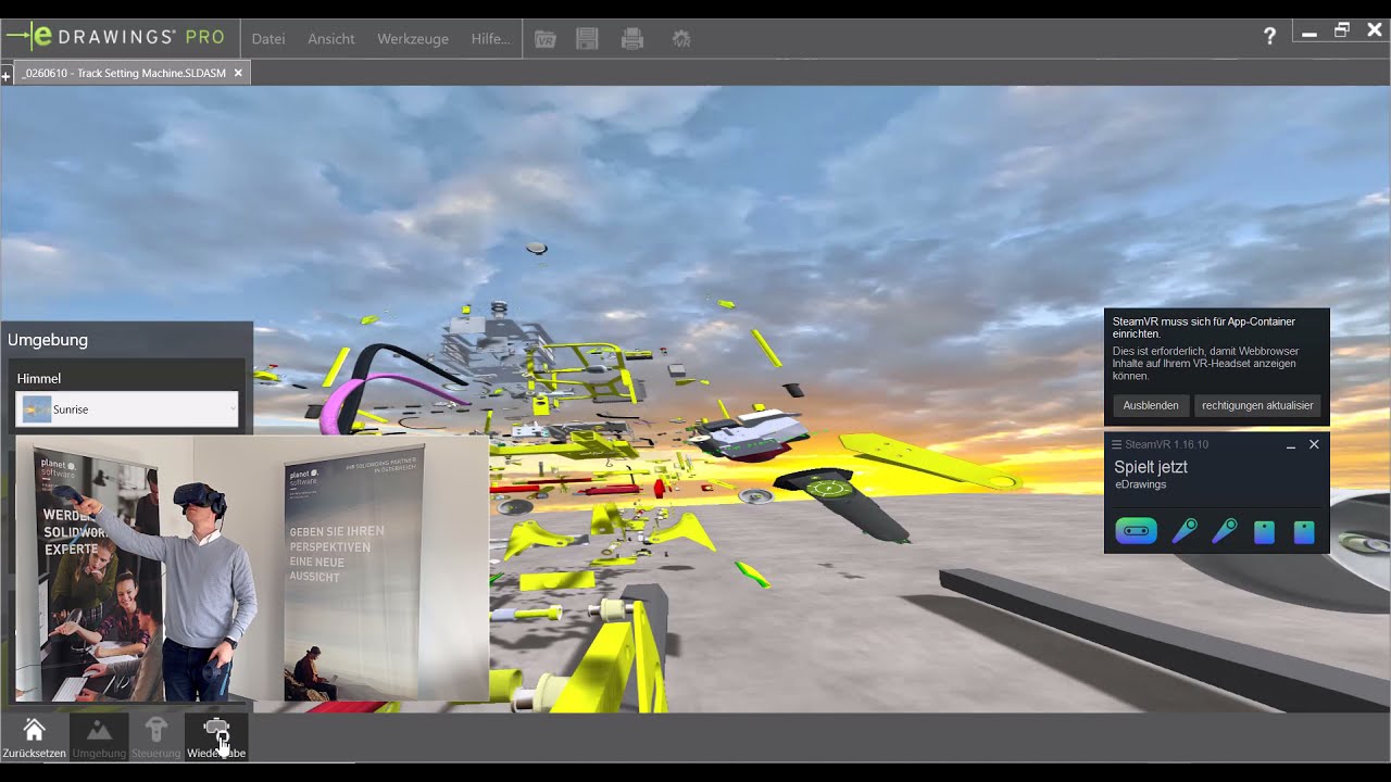 SOLIDWORKS eDrawings VR - 3D-Daten zum Leben erwecken