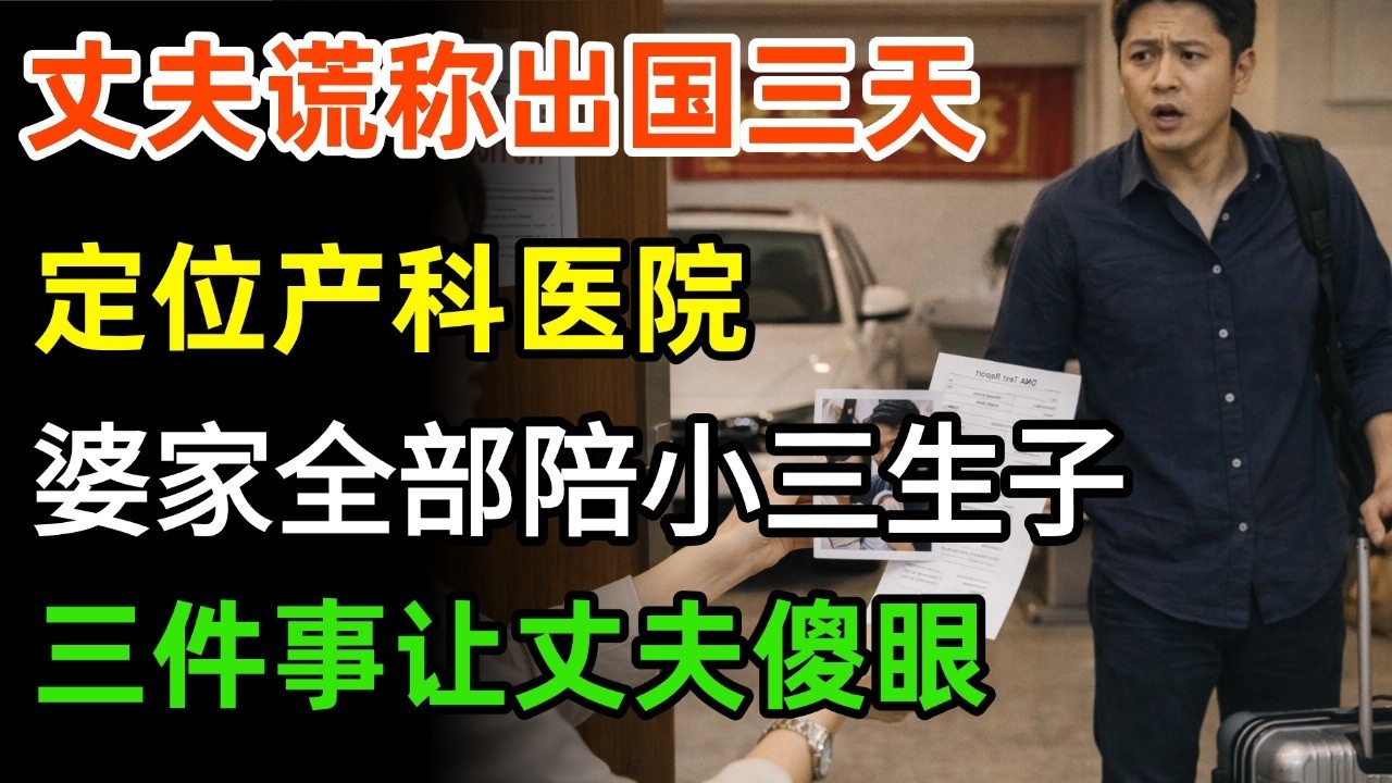 丈夫說去國外出差三天，定位顯示人在產科醫院，婆家8口人一起陪小三產子，我沒鬧，只幹了三件事，回國的丈夫傻眼了！#婆媳故事 #故事分享