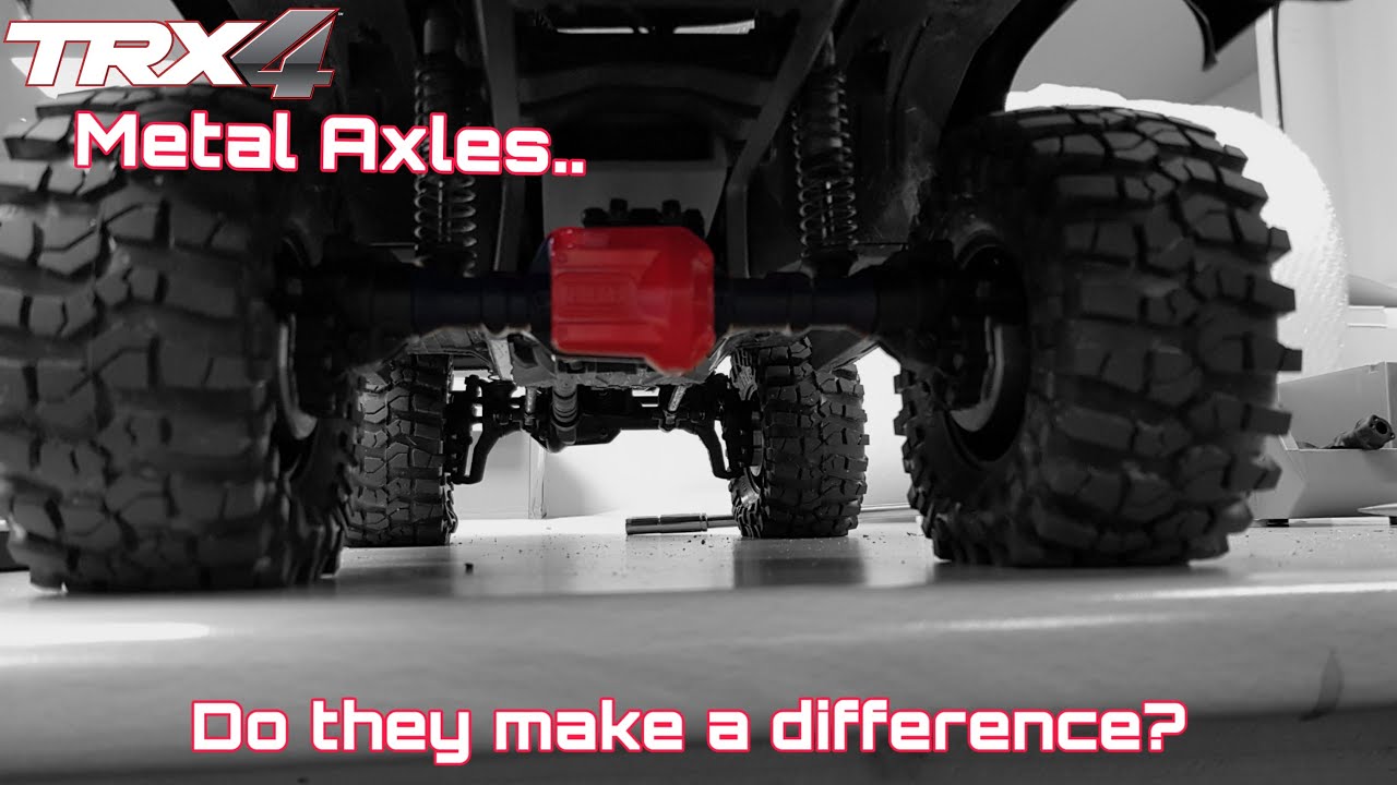 Traxxas trx4 metal axles vs stock test..