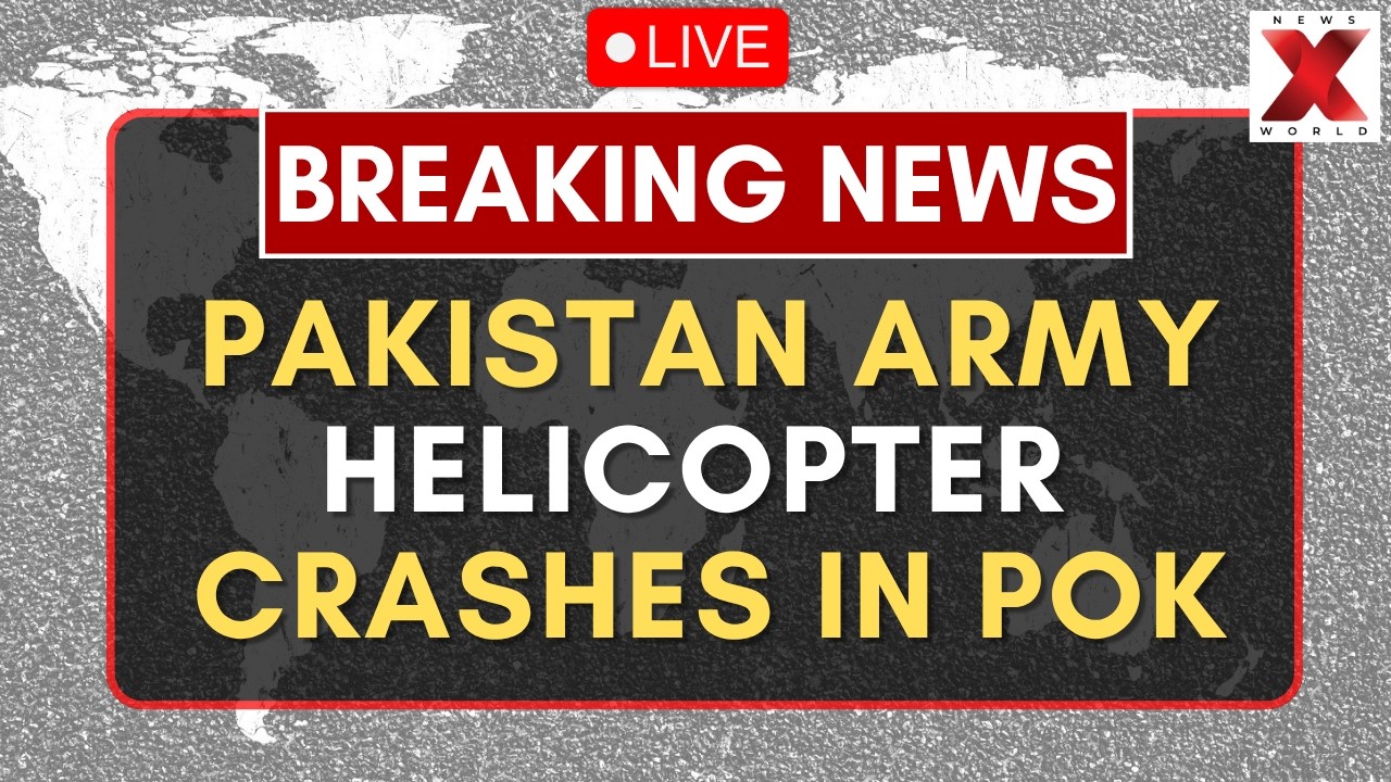POK Helicopter Crash LIVE : Deadly Pakistan Army Chopper Crash Near Muzaffarabad | NewsX World
