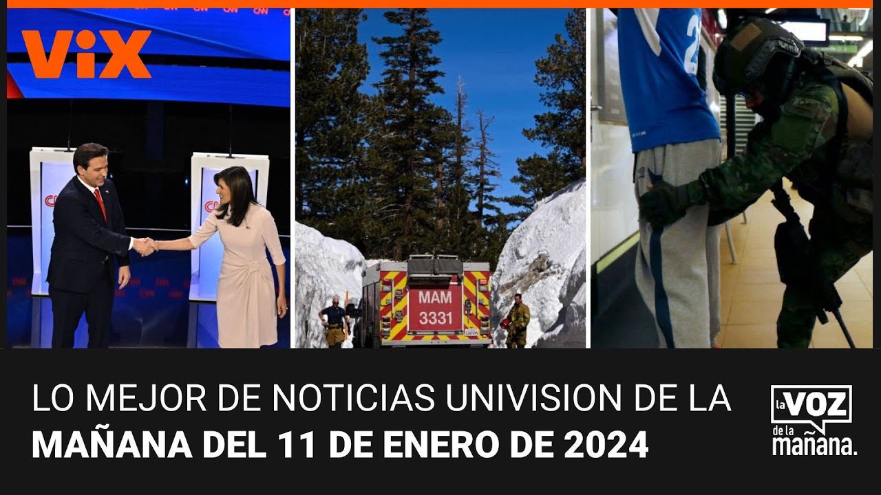 Lo mejor de Noticias Univision de la mañana| jueves 11 de enero de 2024