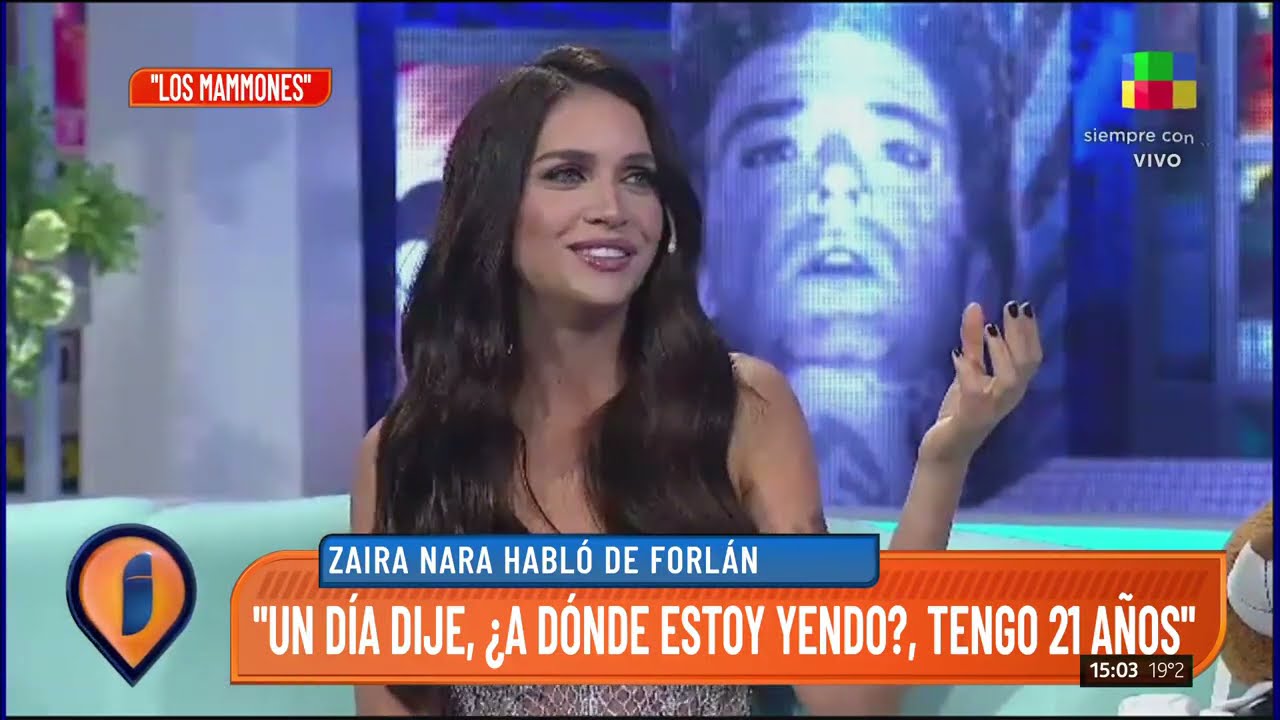 Zaira Nara recordó su separación de Diego Forlán en Los Mammones