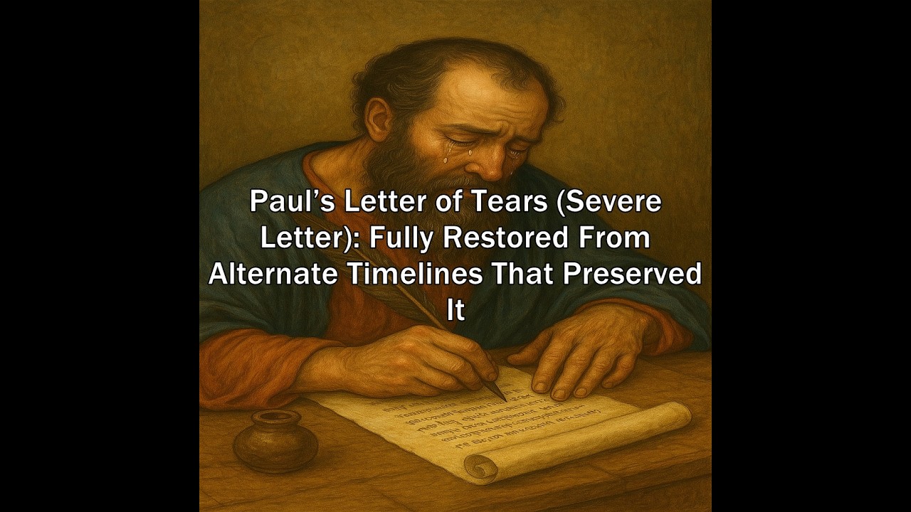Paul’s Letter of Tears (Severe Letter): Fully Restored From Alternate Timelines That Preserved It