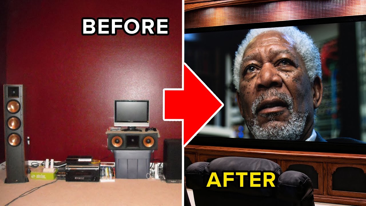 I Turned an EMPTY Media Room into an EPIC Home Theater! FULL TOUR 2025