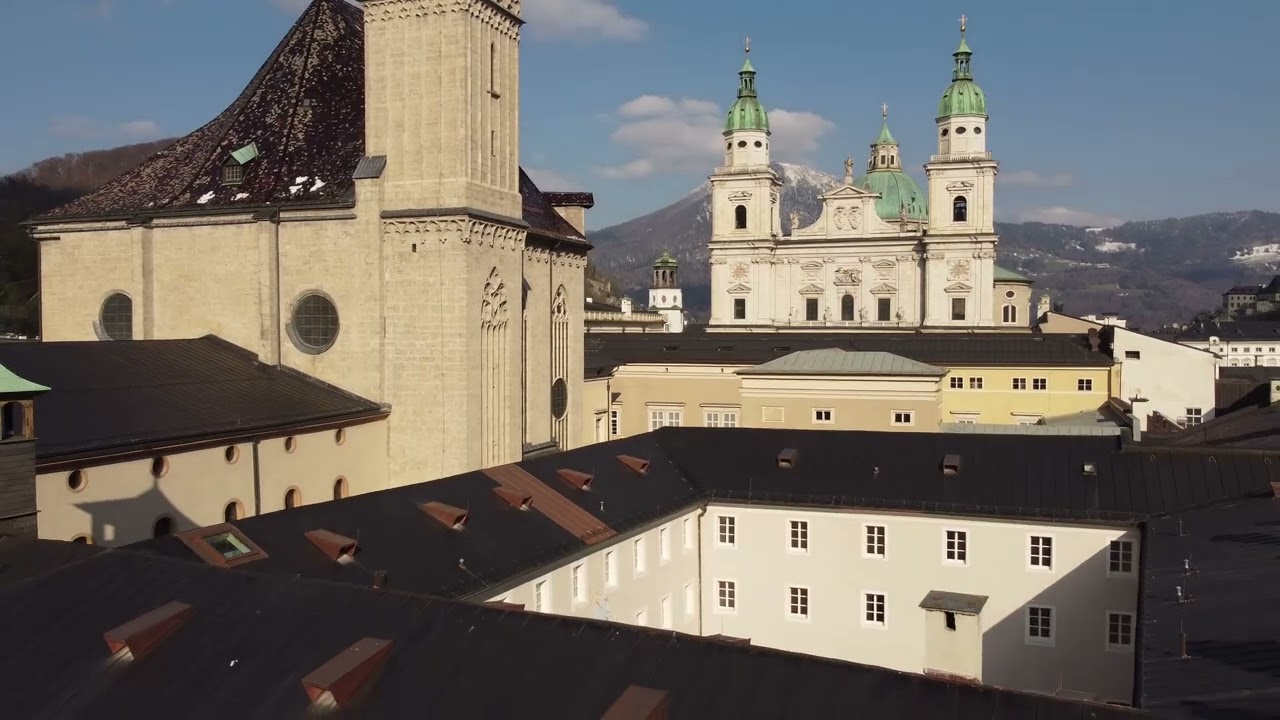 Franziskaner Kloster Salzburg - aus der Luft