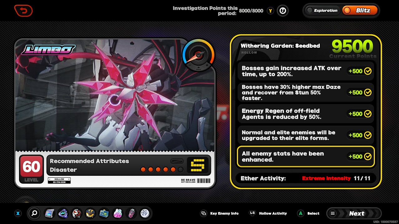 Zenless Zone Zero - Hollow Zero | Withering Garden: Seedbed - Blitz Mode (Ether Activity 11)