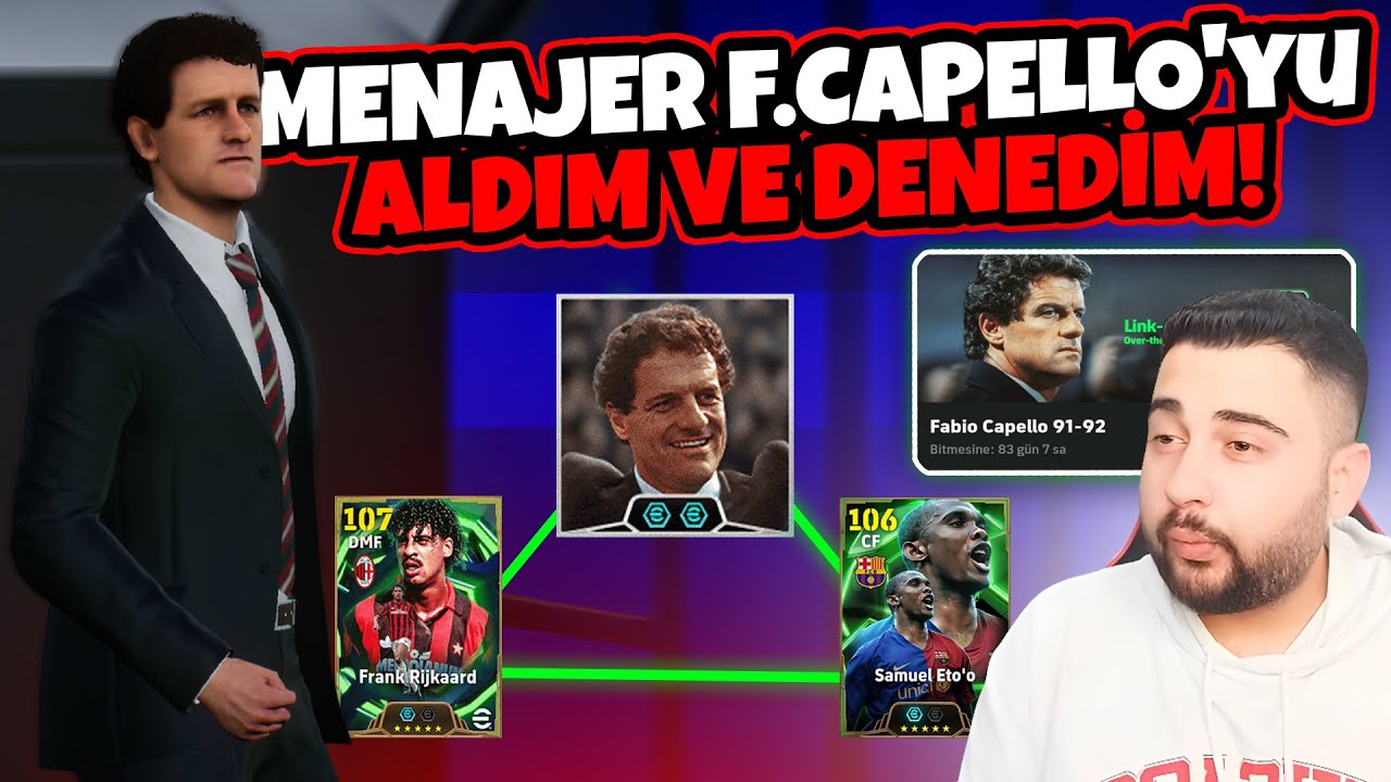 MENAJER FABIO CAPELLO'yu SATIN ALDIM ve DENEDİM! 🔥 BAĞLANTI OYUN SİSTEMİ İŞE YARIYOR MU? 🤔