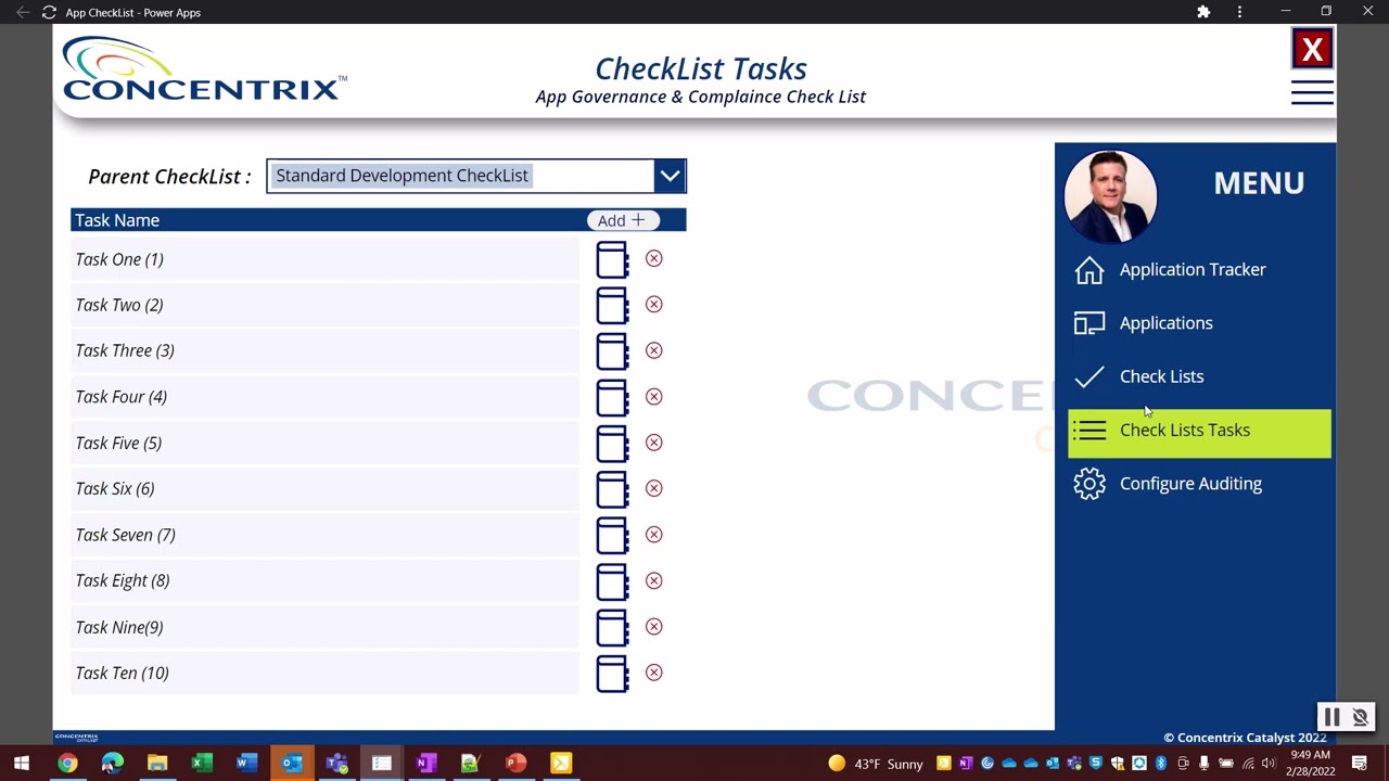 MVP App - Governance & Compliance Check List