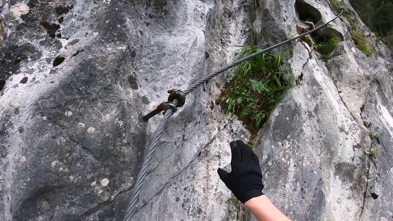 Via ferrata Tatranská Kotlina Stary Lom (bývalý lom) GoPro 7 Cała trasa ! Cz.2