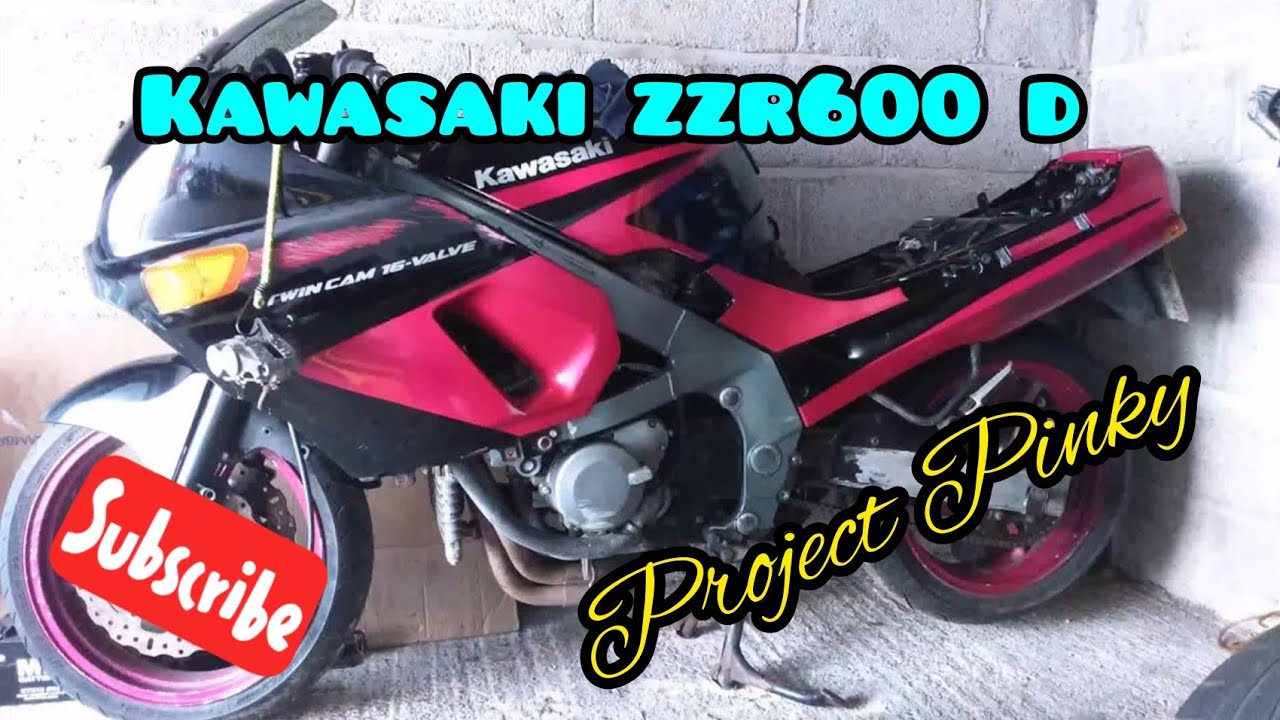 Kawasaki ZZR600 D 1991 (Pinky) strip down and engine removal