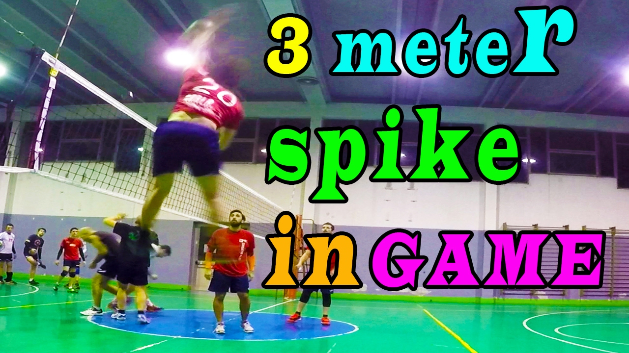 3 Meter Spikes in Game and Warm up 5''7 ft Spiker