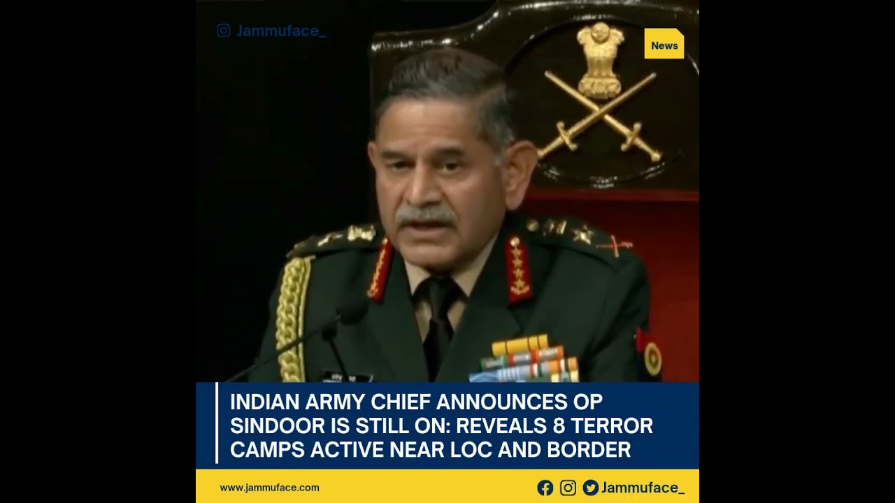 Army Chief Gen Upendra Dwivedi Says 8 Active Terrorist Camps Identified Along IB and LoC