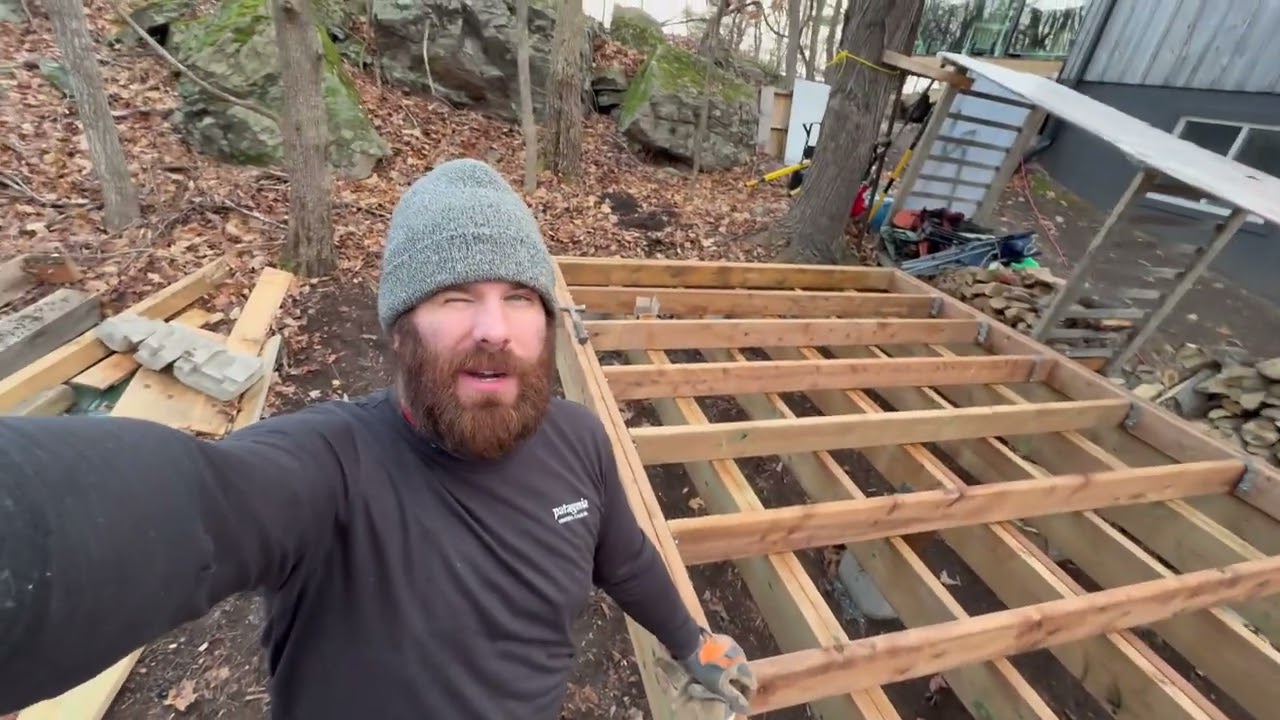 Big Shed gets a Floor to start Preparing for Winter at the Cabin!