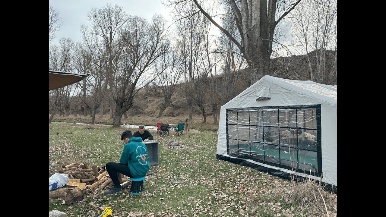Наш мирный лагерь у ручья