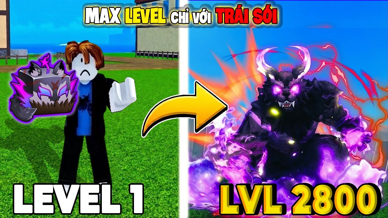 Tôi Đã Lên Max Level Bằng Trái Sói Werewolf Trong Blox Fruits
