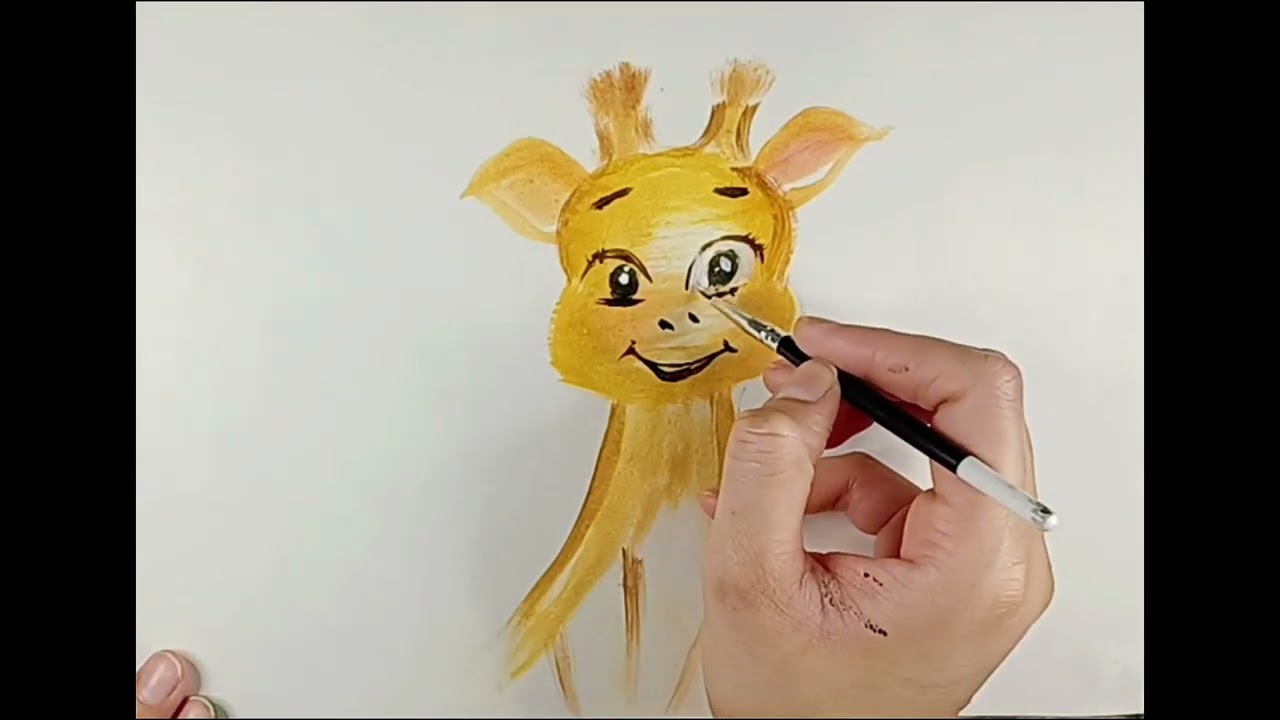 Paint a Cute Giraffe | Watercolor Painting Ideas for Beginners