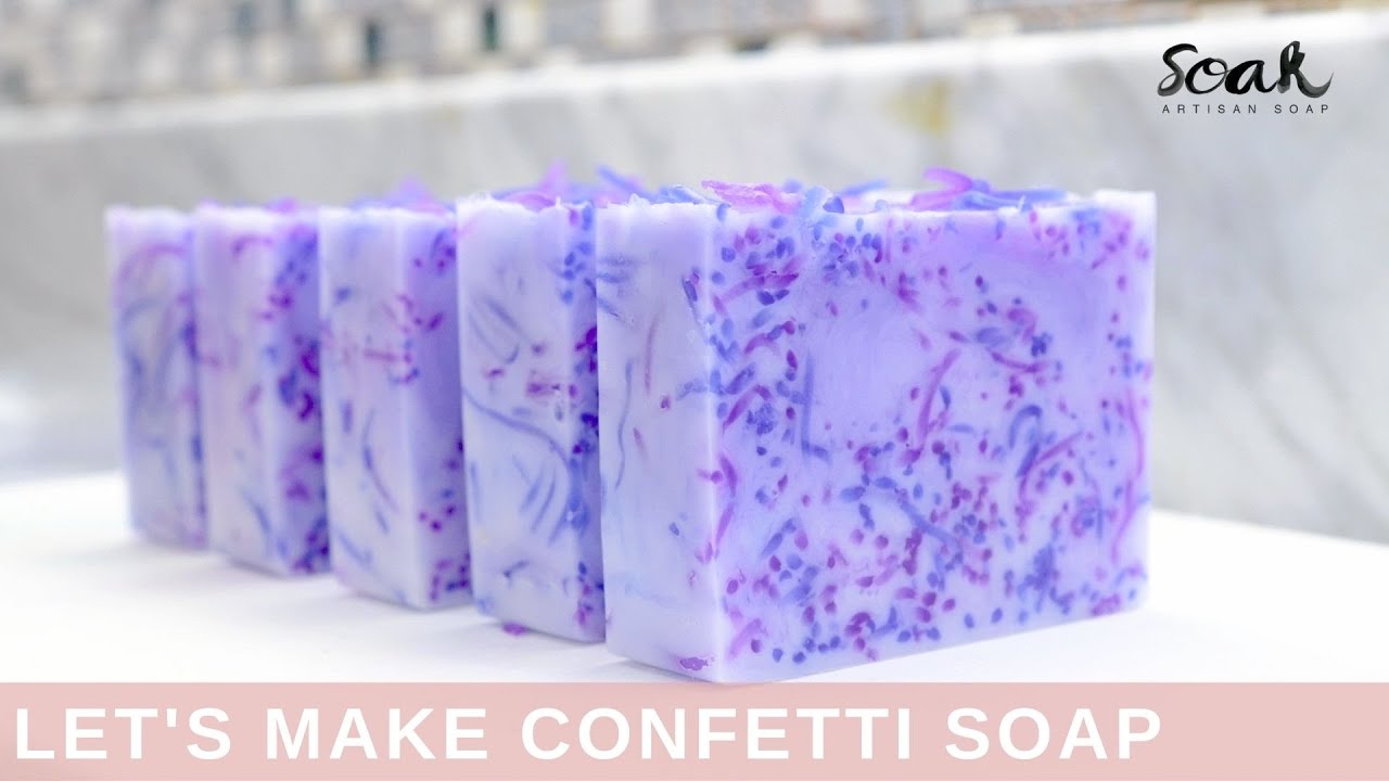 Melt And Pour Soap Making | Confetti Soap Tutorial