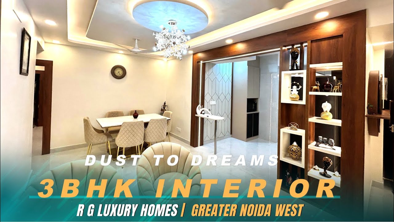 3 BHK Interior Design in Noida Extension | R G Luxury Homes