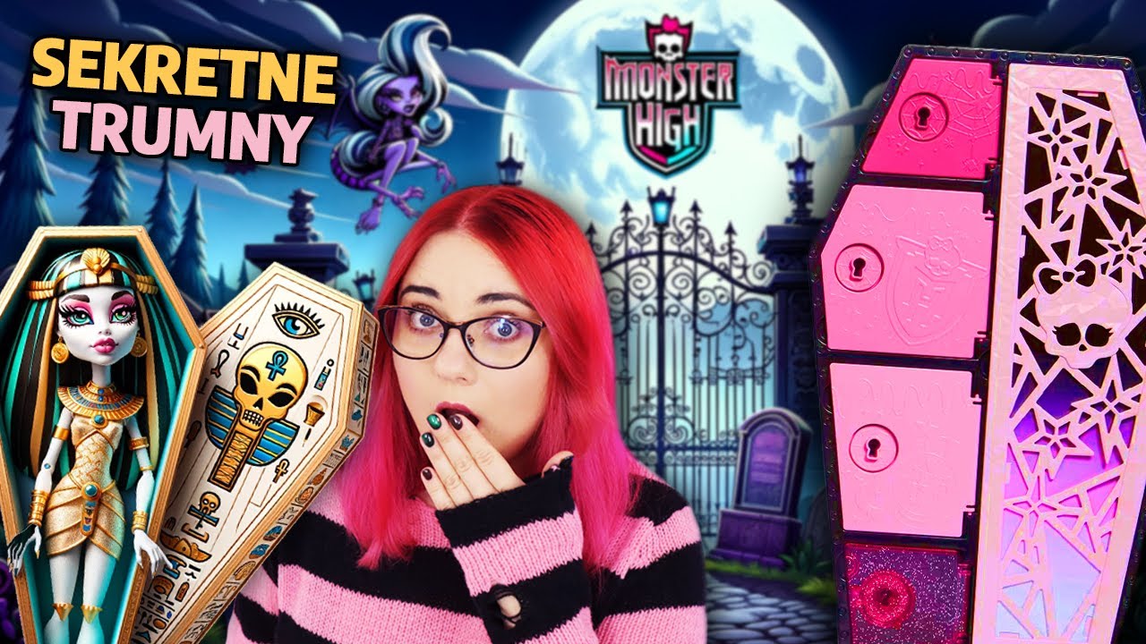 SEKRETNA TRUMNA z lalkami Monster High ⚰️