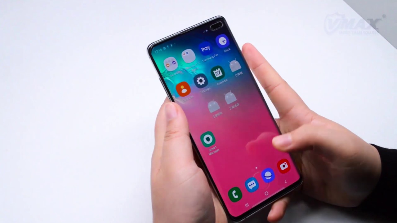 VMAX Samsung S10plus Case Friendly Tempered Glass Screen Protector Ultrasonic&nbsp;Sensor Test