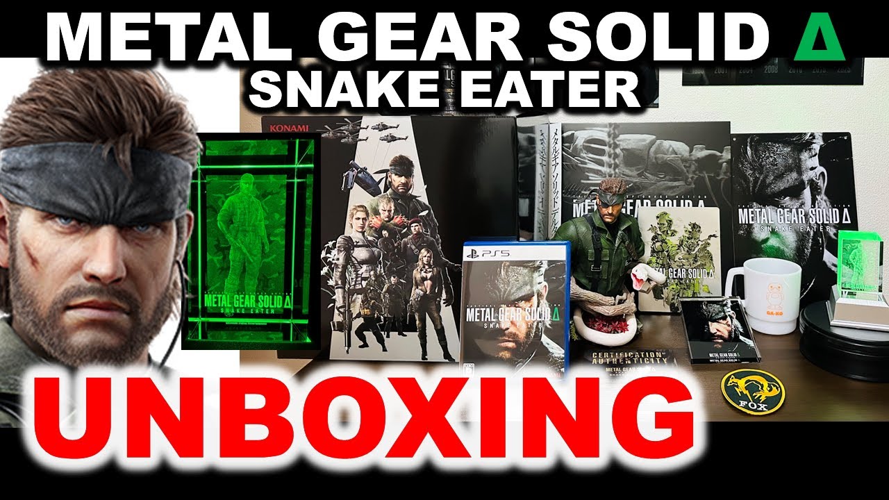 【Japan Exclusive】METAL GEAR SOLID Δ: SNAKE EATER Premium Pack and Famitsu DX Pack 3D Crystal Set