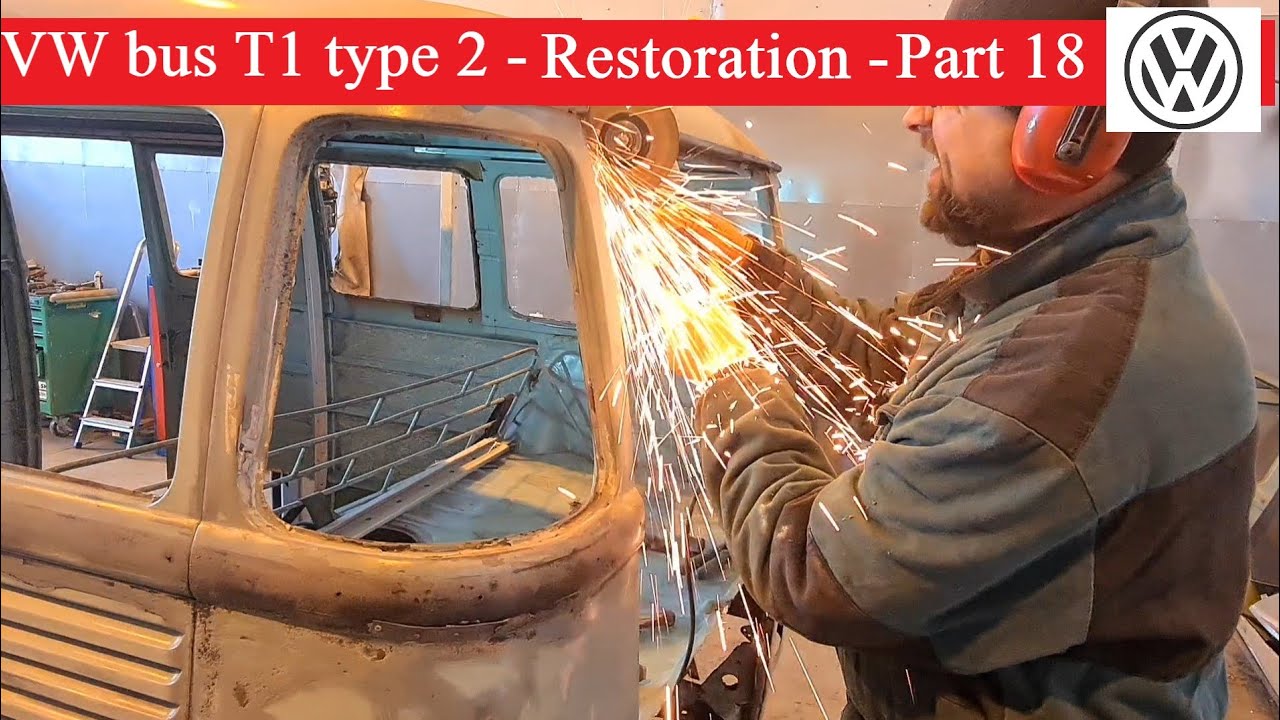 VW bus T1 type 2 - PART 18 - rear of the body - start of repair