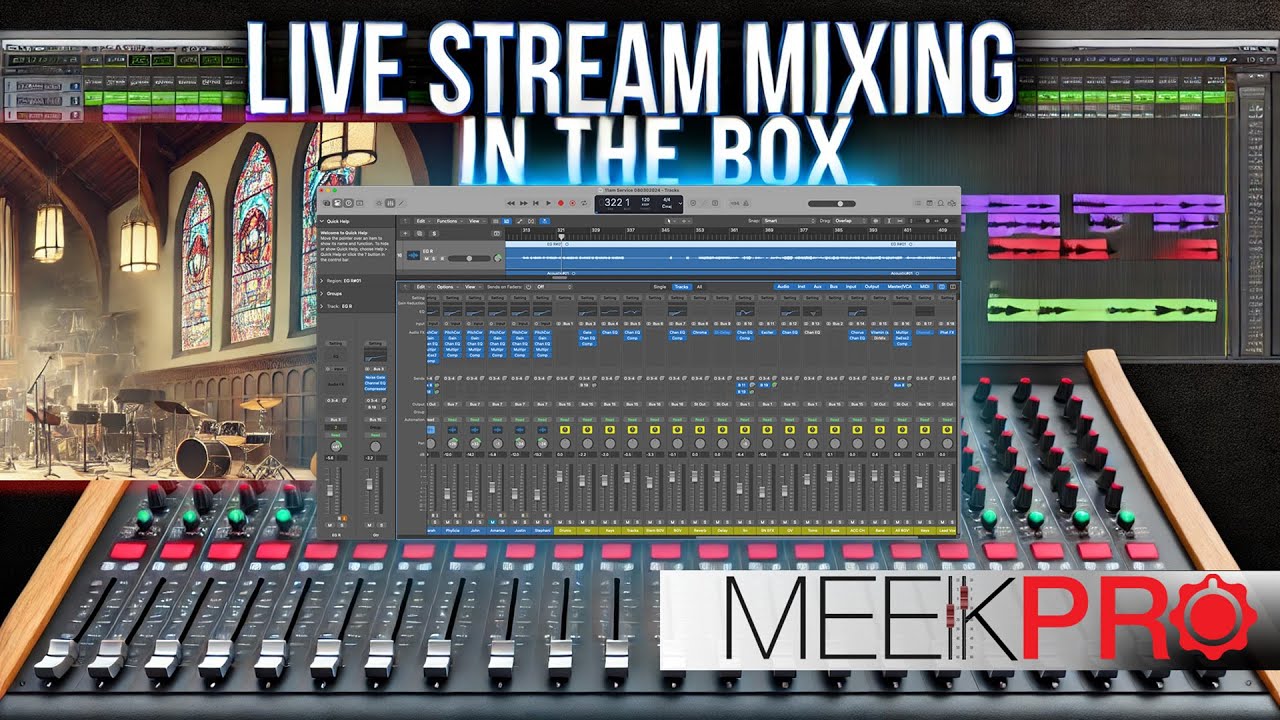Live Stream Mixing in the Box: Using Logic Pro with Minimal Plugins