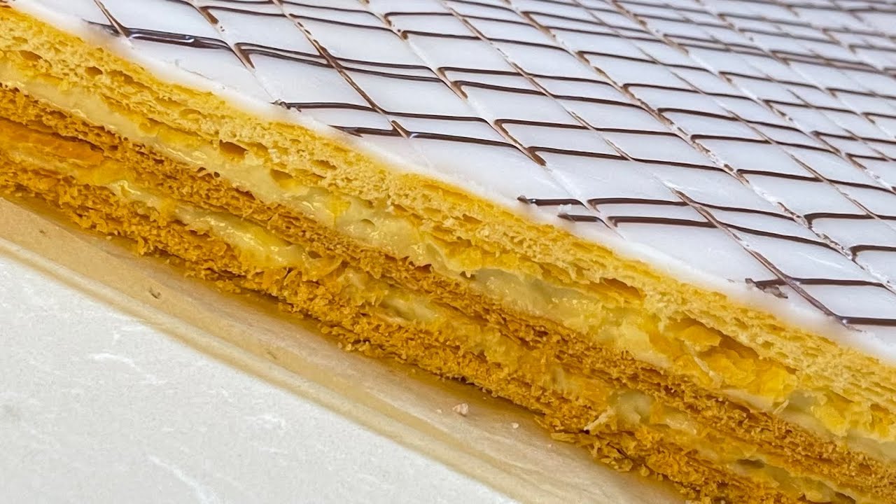 طريقة تحضير الميلفاي من الالف الى الياء بطريقة احترافية💯 لن تشتريه بعد الآن 👌🏻😍|Millefeuille